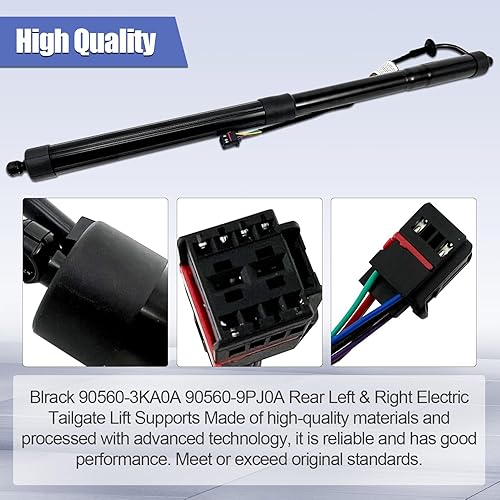 Miniatura 5 de 90560-3KA0A 90560-9PJ0A Soporte de elevación eléctrico trasero izquierdo y derecho compatible con Nissan Pathfinder Sport 2017 2018 2019 3.5L