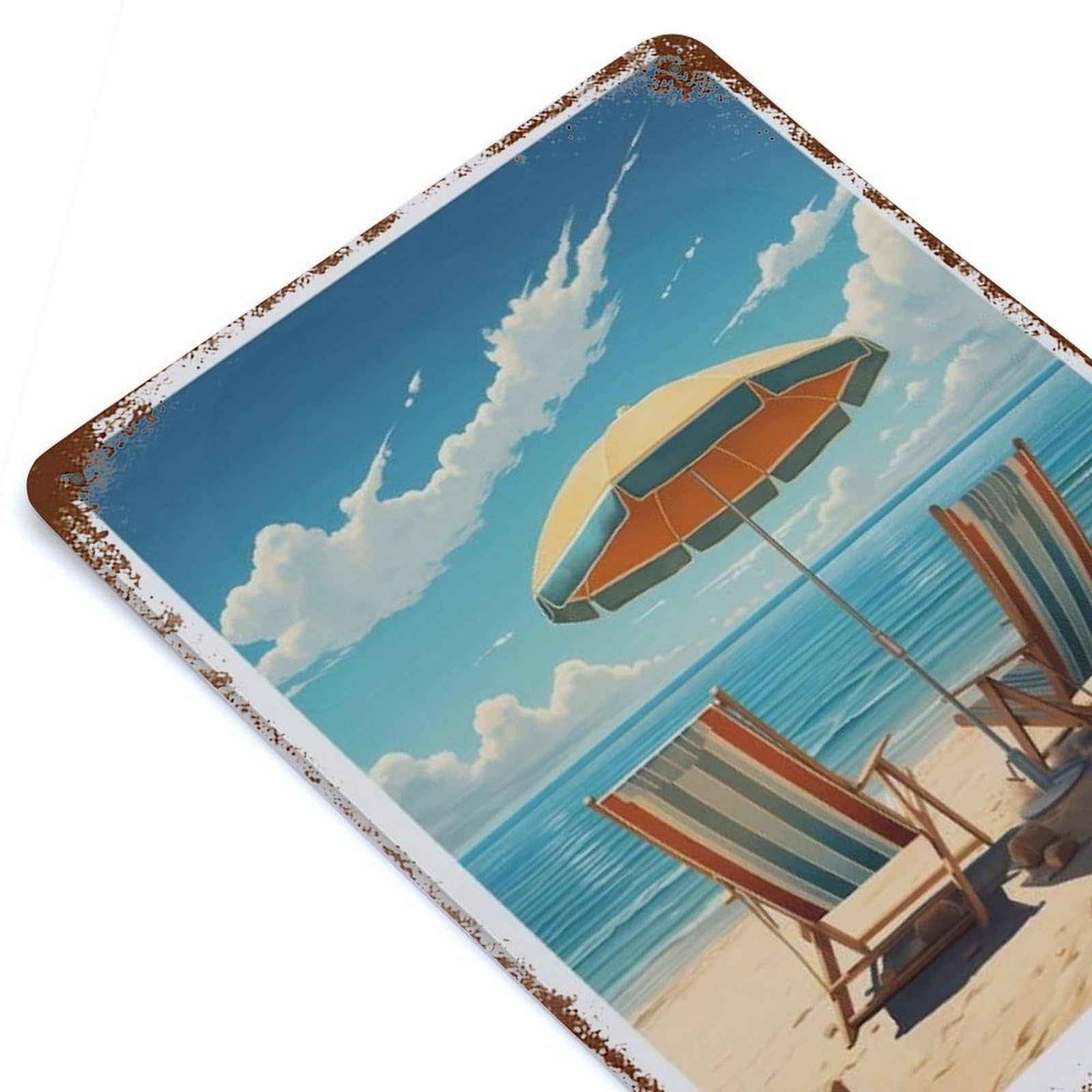 Plaque Murale Sardaigne En Métal - 20,3 X 30,5 Cm - Décoration Rétro Pour Maison, Bar, Garage - Cadeau Original