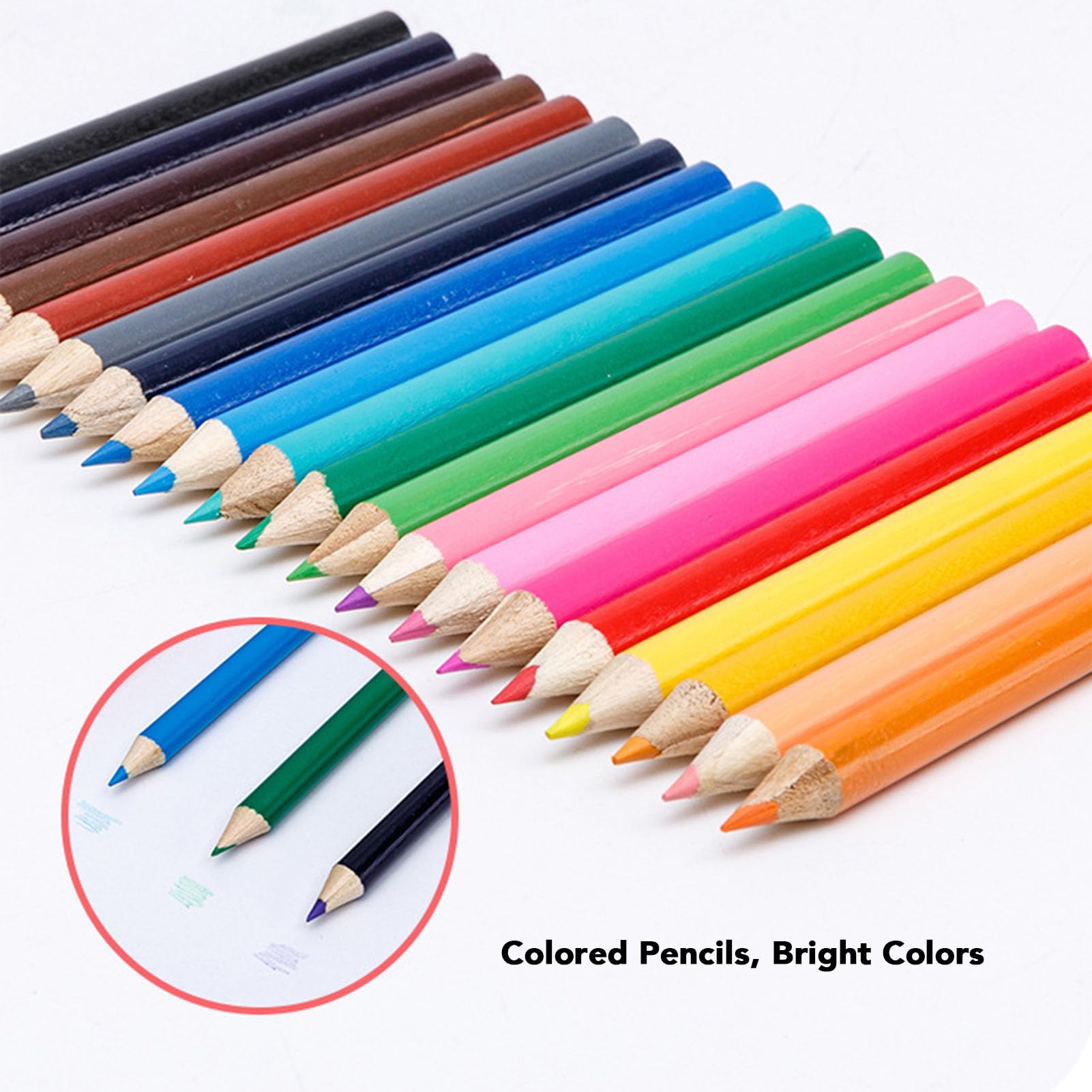 Kinder-Malset, Holzkunst-Set, vielseitiges Kunstbedarf für Kinder mit 12 Aquarellfarben, 40 Wachsmalkreiden, 40 Ölpastellkreiden, 56 Stiften und 20 Bleistiften in einer Holzbox –