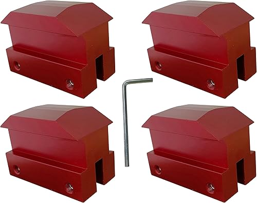 KSJED Almohadilla elevadora de aluminio anodizado para Camaro 6 generación para Chevrolet Jack Pad 2012 2016 2017 2018 2019 2021, 4 unidades