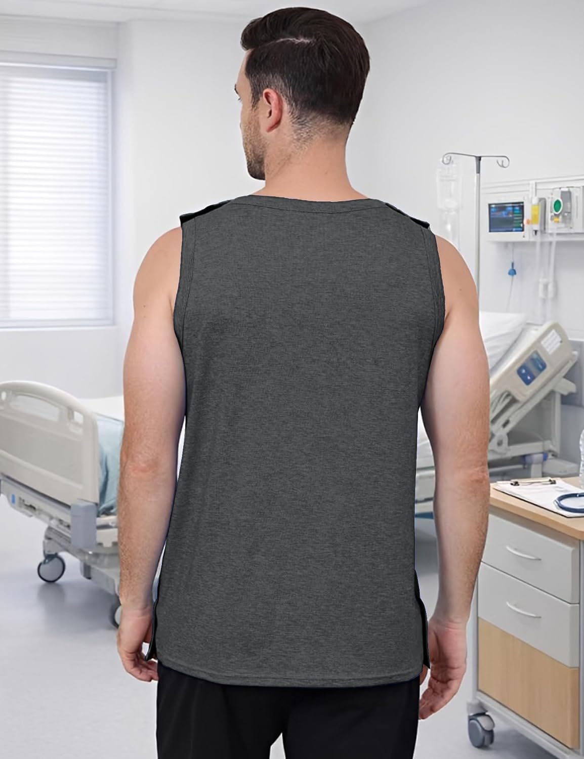 Shoulder Surgery Snap Access Tank Top Post Surgery Shirts Tear Away Shirt Rotator Cuff Surgery Recovery Clothing