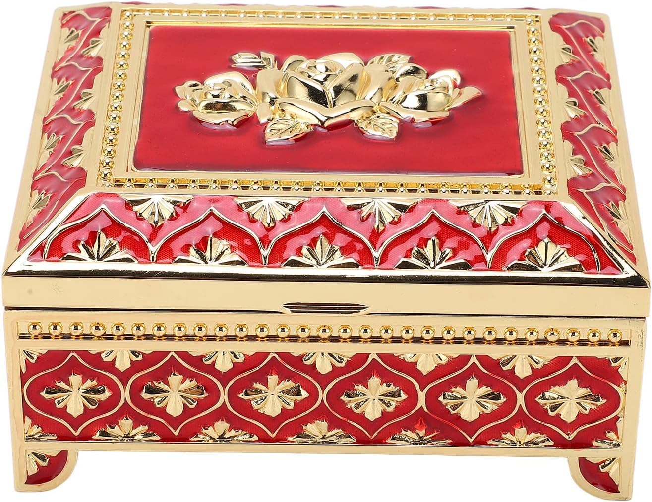 Boîte à bijoux vintage en métal ElegaNice contre l'oxydation et les rayures