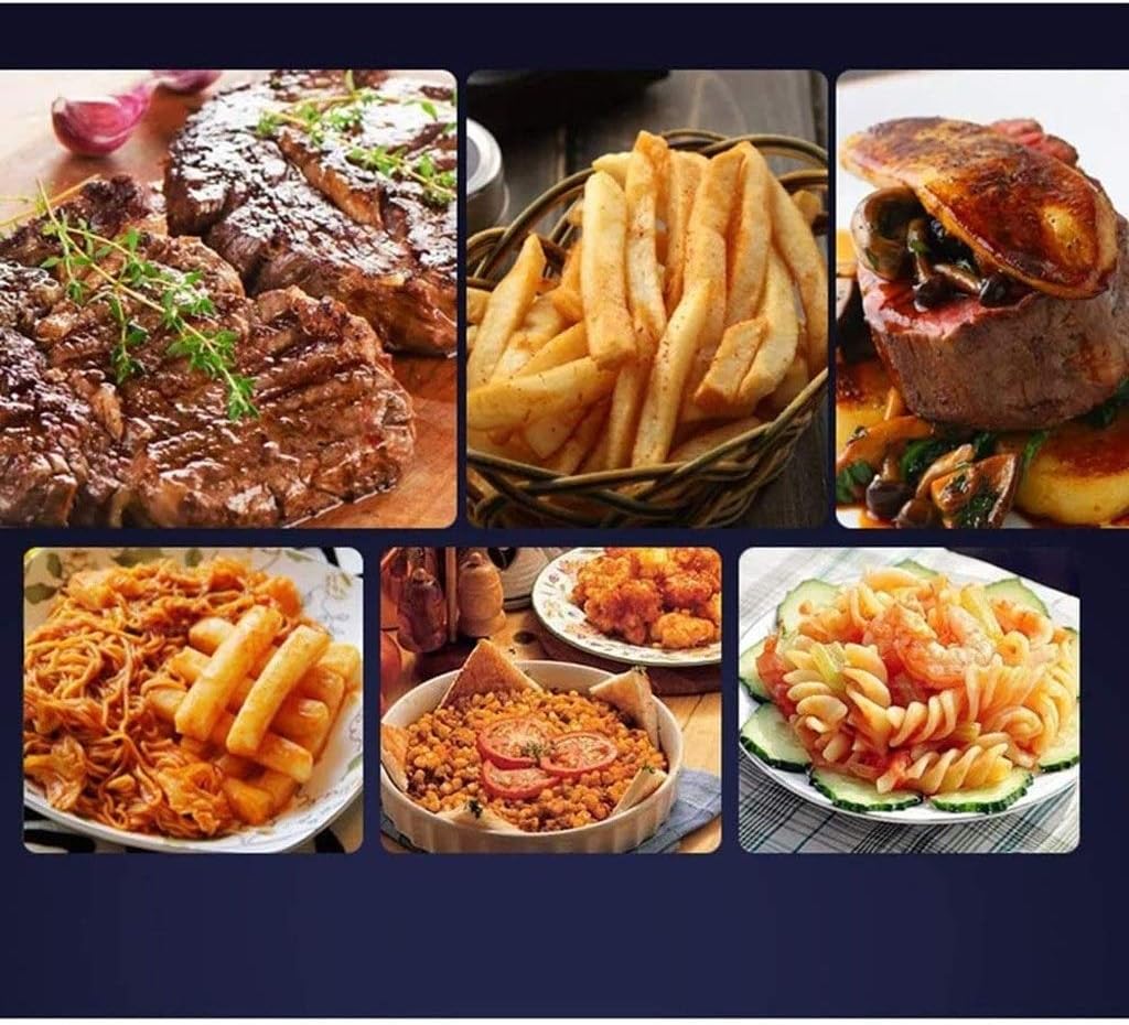 The Air Fryer With Adjustable Temperature Tower Has a Fast Circulation System, Oil-free and Low-fat Cooking