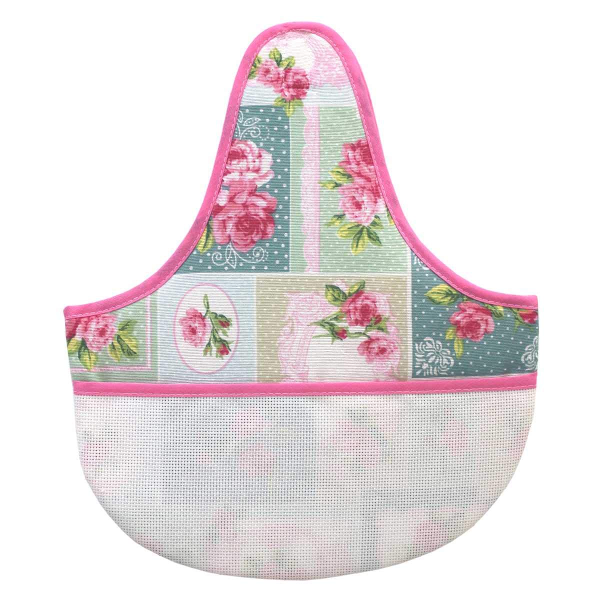 hobbymio.it Clothes pegs Holder, Aqua Green Patchwork, Rose Fantasy, 769-63