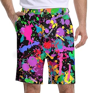 SeconightMen's Golf Dress Shorts with 5 Pockets Funny Hiking Pants for Men Stretch Quick Dry Work Flat Front Shorts Casual