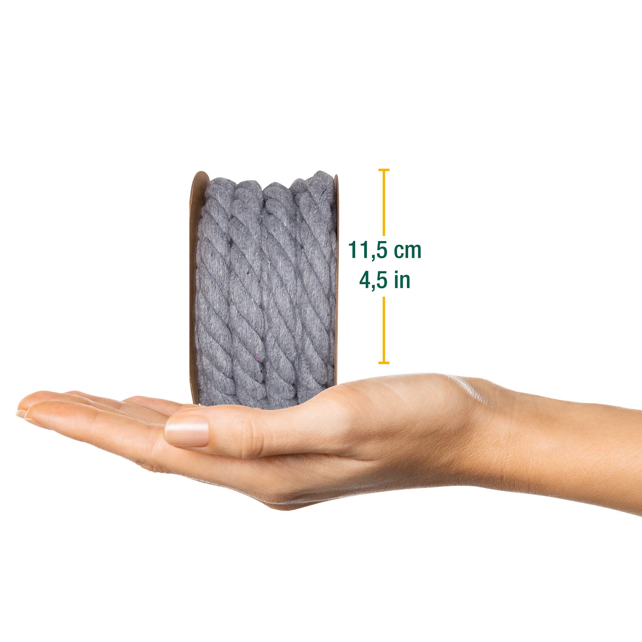 Halbach Seidenbänder Recycled Cotton Cord, Width: 10 mm/Length 4 m - Image 2