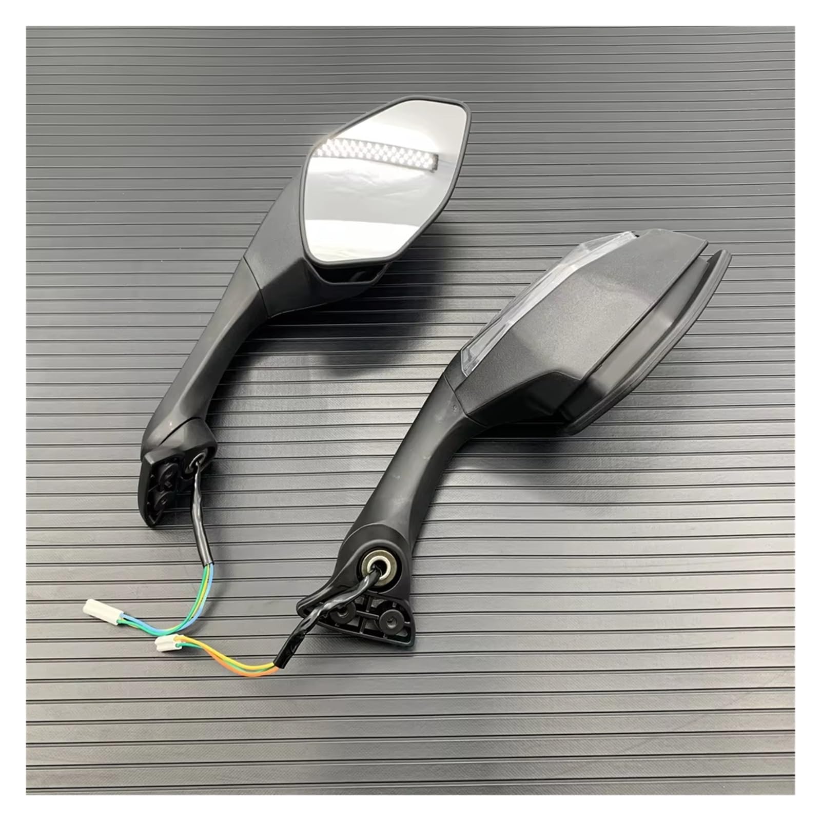 Specchietti Moto Manubrio Per YZF R6 2017-2021 Per YZFR1 2015-2021 Indicatori Di Direzione A LED Pieghevoli Per Moto Specchietti Retrovisori