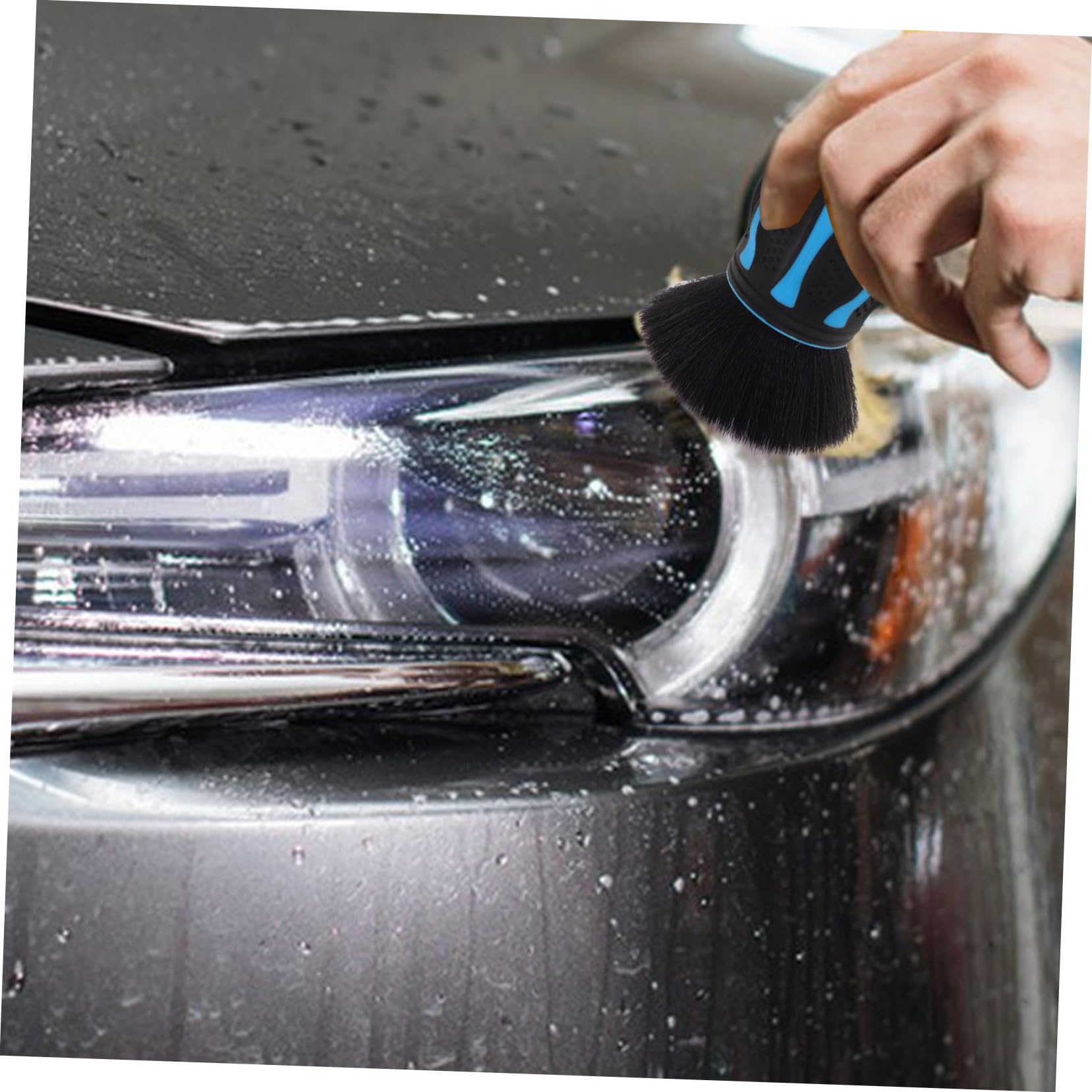Car Interior Brush Mit Ständer Multifunktionale Weiche Detailbürste Für Auto-innenräume Lüftungsschlitze Und Autopflege Große Reinigungsfläche Sanfte Borsten