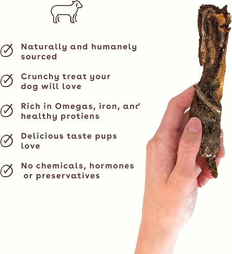 Miniatura 4 de Pupford Golosinas crujientes de carne seca para perros y cachorros, fabricadas en Estados Unidos, un solo ingrediente, sin rellenos (cordero, 4