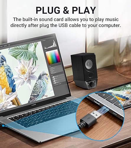 Miniatura 3 de Edifier R19BT 2.0 Sistema de altavoces para PC con gabinete de madera, Bluetooth 5.3, sonido estéreo completo, graves potentes, control de volumen,