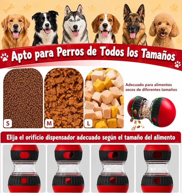 Foto 6 de 7 de ARQIDA Juguete Interactivo para Perros +Guante quitapelos, Juguete Resistente para Cachorros