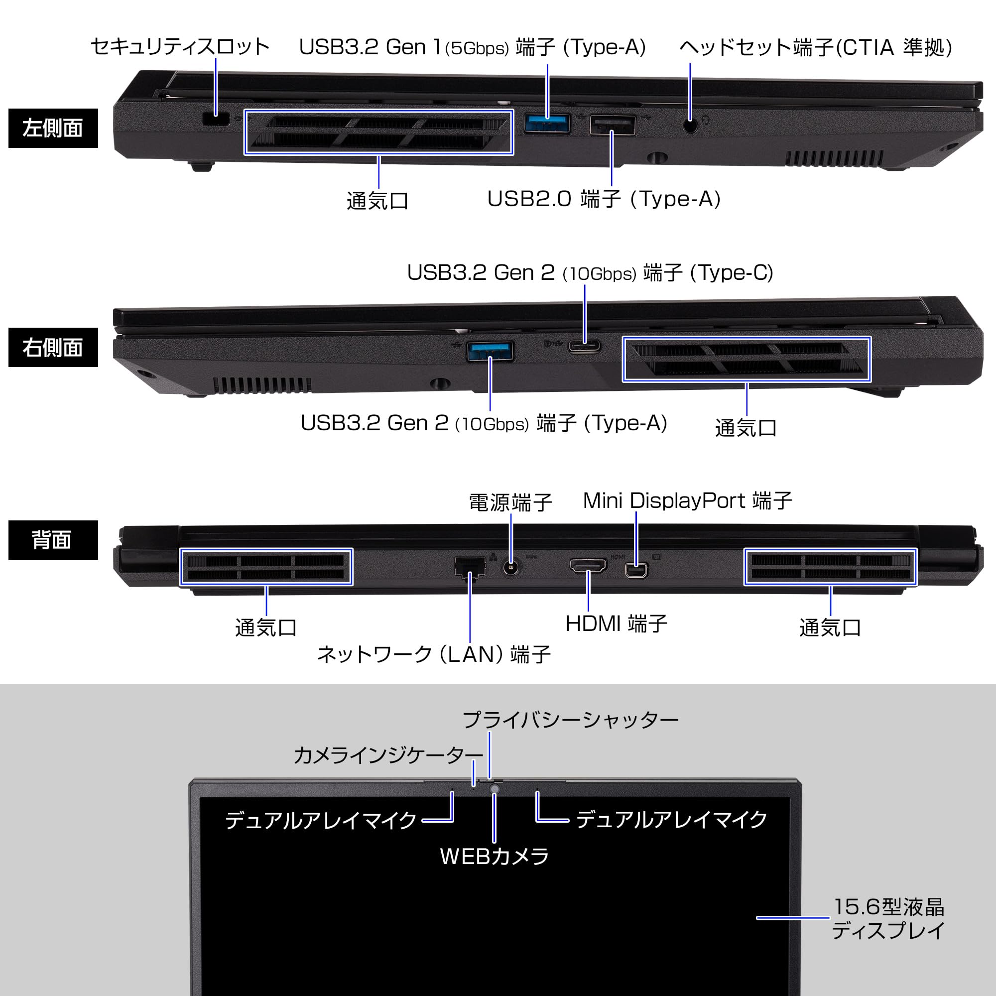 Amazon.co.jp: mouse【RTX 5070 搭載/ブラック】 ゲーミングPC ノート