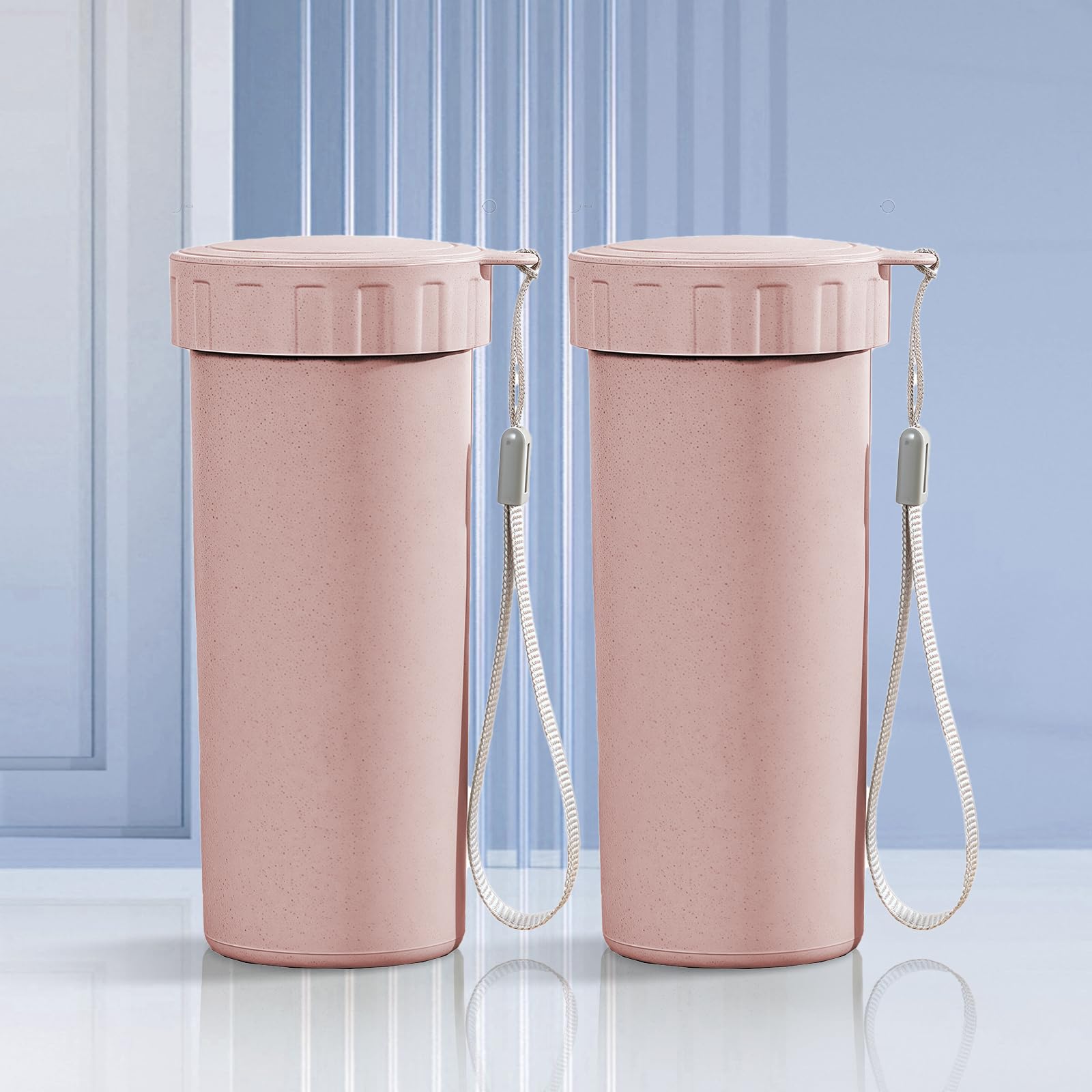 2 PACK Sports Water Bottle Leakproof Water Bottle for Men Women Drink Cup for Home Sports Gym Indoor