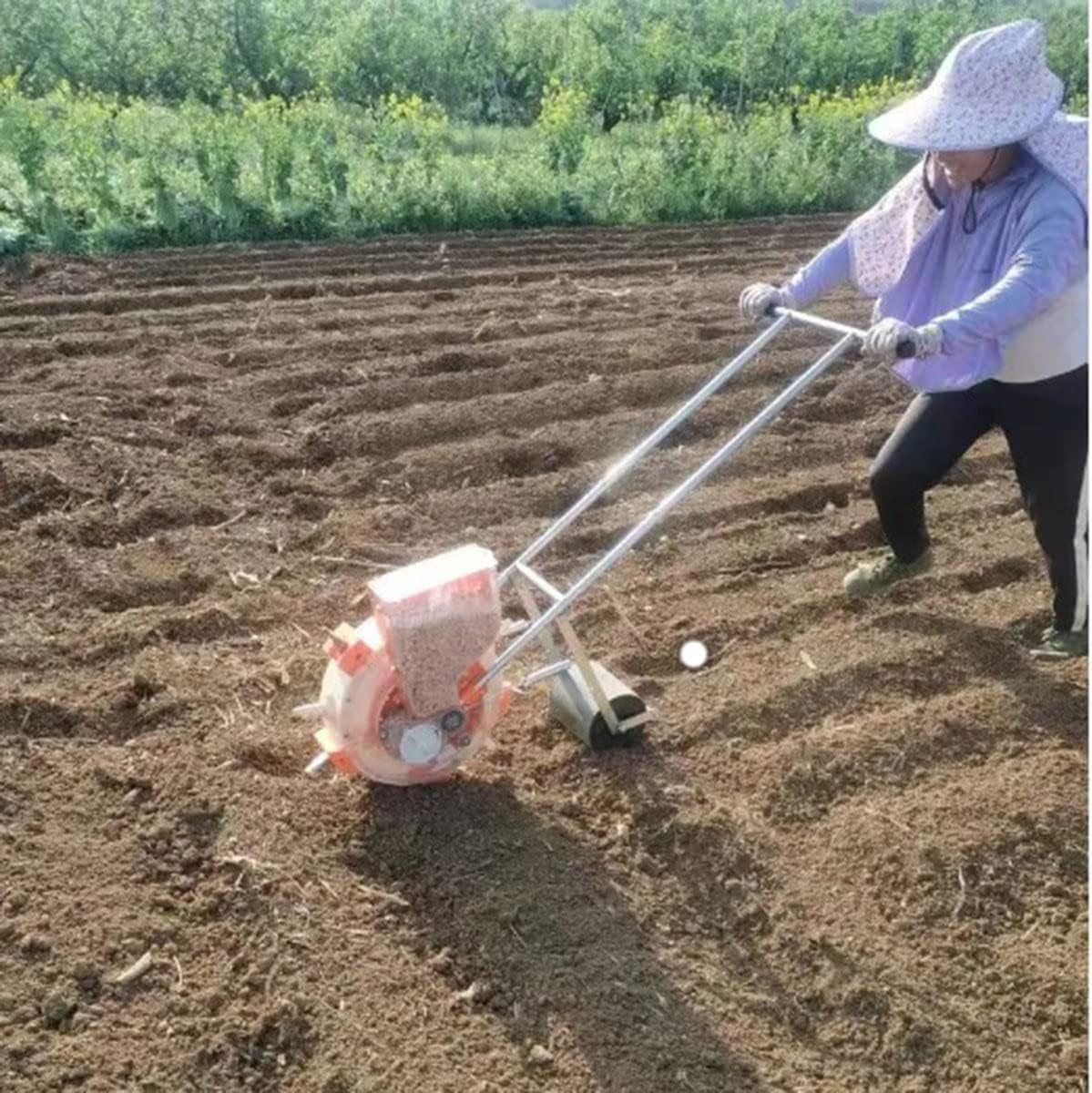 Semoir Manuel à 12 Bouches, Semoir à Main, Jardinière De Précision Multifonction, Distributeur De Graines Agricoles pour Maïs, Coton, Soja, Cacahuète