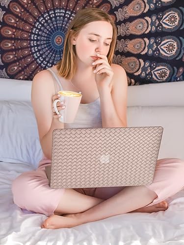 Miniatura 7 de Seorsok Compatible con MacBook Air de 13 pulgadas 2022 2021 2020 2019 2018 versión A1932 A2179 M1 A2337 Touch ID, elegante funda rígida de plástico