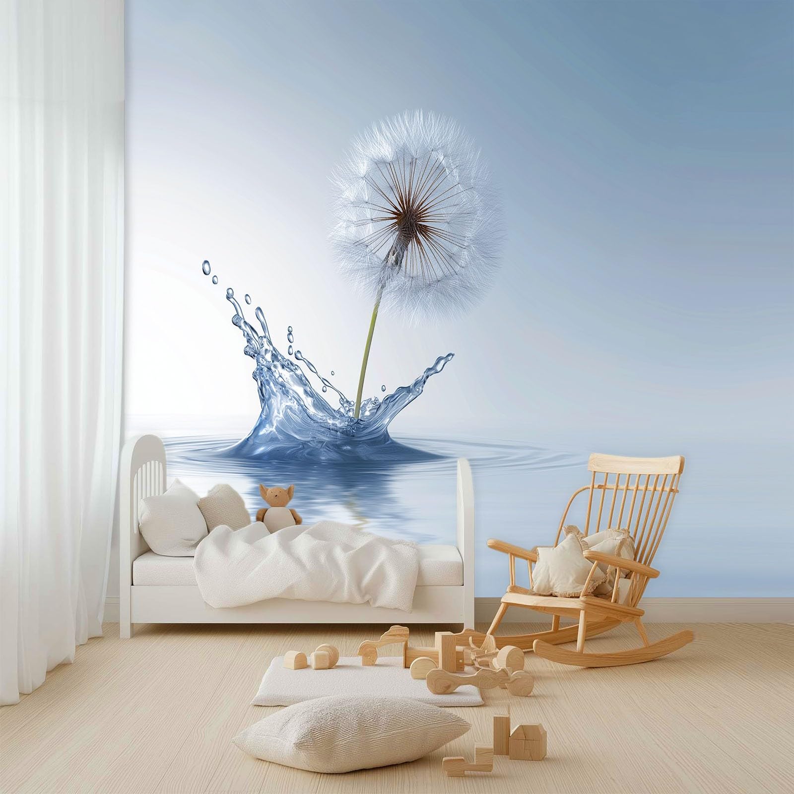 Generisch Tapeta panoramiczna 3D, 3D, minimalizm, srebrno-szara, tapeta z włókniny, tapeta ścienna do biura, korytarza, sypialni, salonu, dekoracja ścienna – 350 x 256 cm (szer. x wys.)
