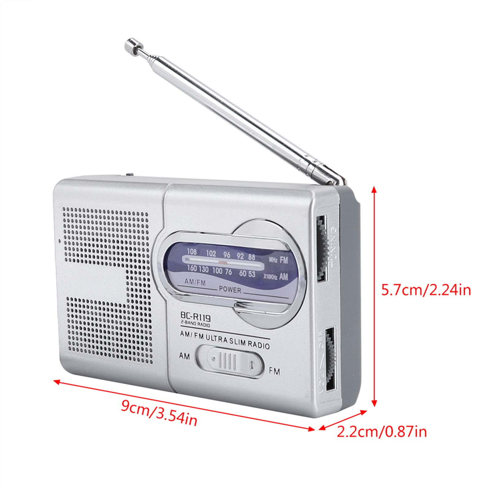 Radio Portable AM/FM - Réveil Digital, Haut-parleur Intégré, Longue Portée - Parfaite Pour Maison, Extérieur Et Urgences