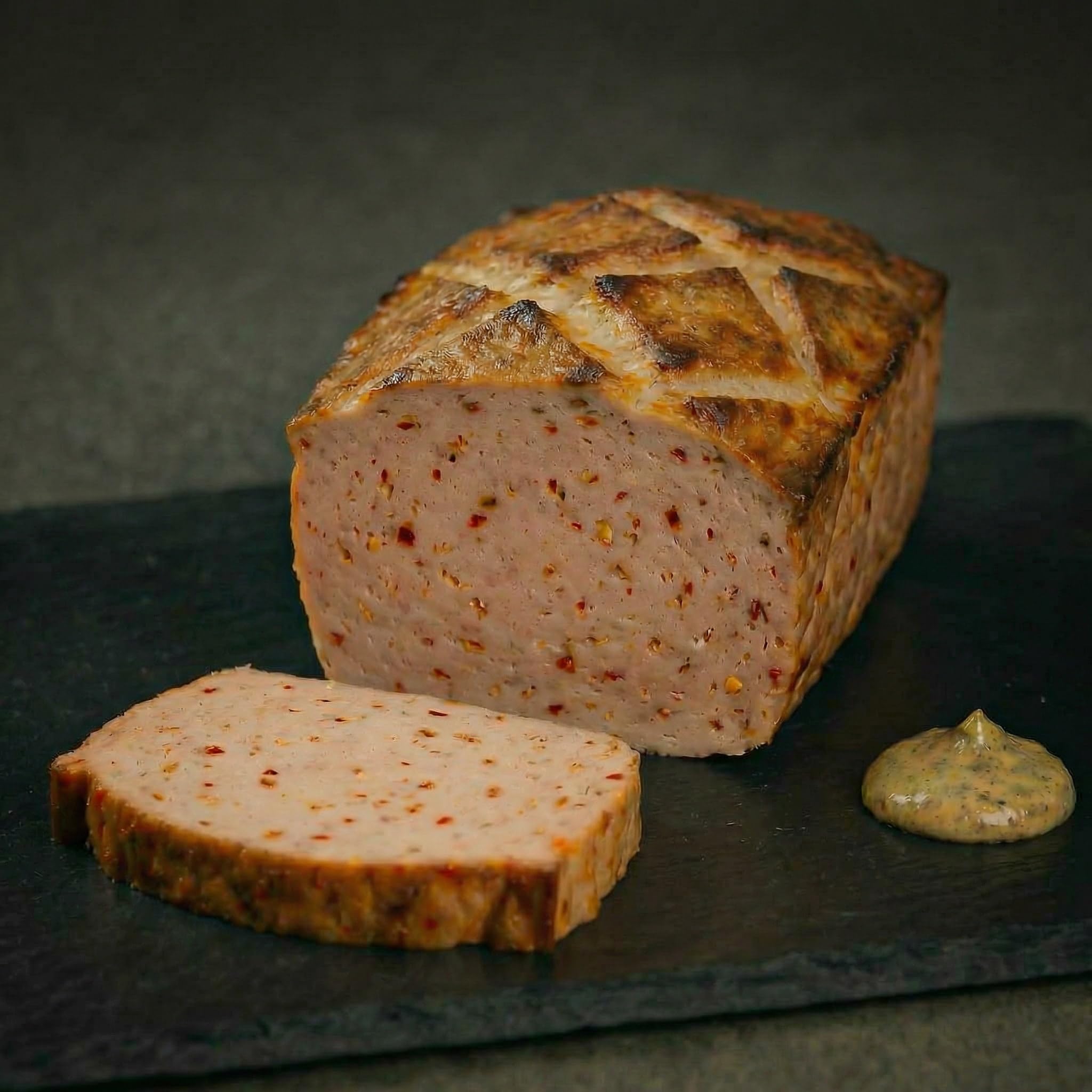 WURSTBARON® Leberkäse Brät Rot & Chilileberkäse Set – 2x Frisches Brät zum Selberbacken – Würziger & Scharfer Leberkäse – Metzgerqualität