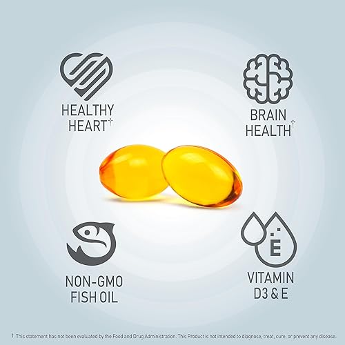 Miniatura 3 de NANOWELL Wild Alaskan rTG Omega-3 Aceite de pescado 1196mg - EPA, DHA, vitamina D3 y E - 120 cápsulas blandas, suministro para 60 días