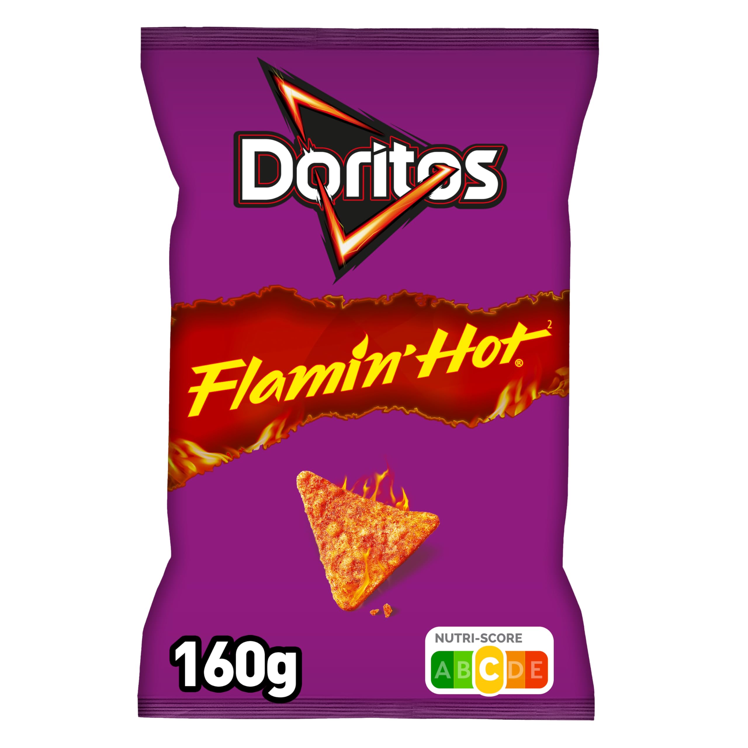 Doritos Chips Tortilla Goût Flamin' Hot 160g - Lot de 10