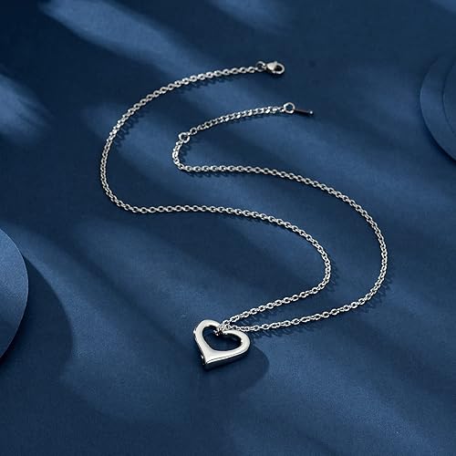 Miniatura 6 de constantlife Joyería de cremación para cenizas  Colgante de corazón conmemorativo collar de urna conmemorativa soporte para cenizas de acero