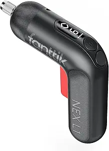 Fanttik L1 Pro Cordless Screwdriver, Electric Screwdriver Set with 14 Bits, Digital Screen, Li-ion 2000mAh, 1/4''Hex, 6 Torque Settings 0.5-6 N.m, Variable Speed, Front LED-Grey