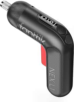 Fanttik L1 Pro 3.7V Cordless Screwdriver, Electric Screwdriver Set with 14 Bits, Digital Screen, Li-ion 2000mAh, 1/4''Hex, 6 Torque Settings 0.5-6 N.m, Variable Speed, Front LED, Grey