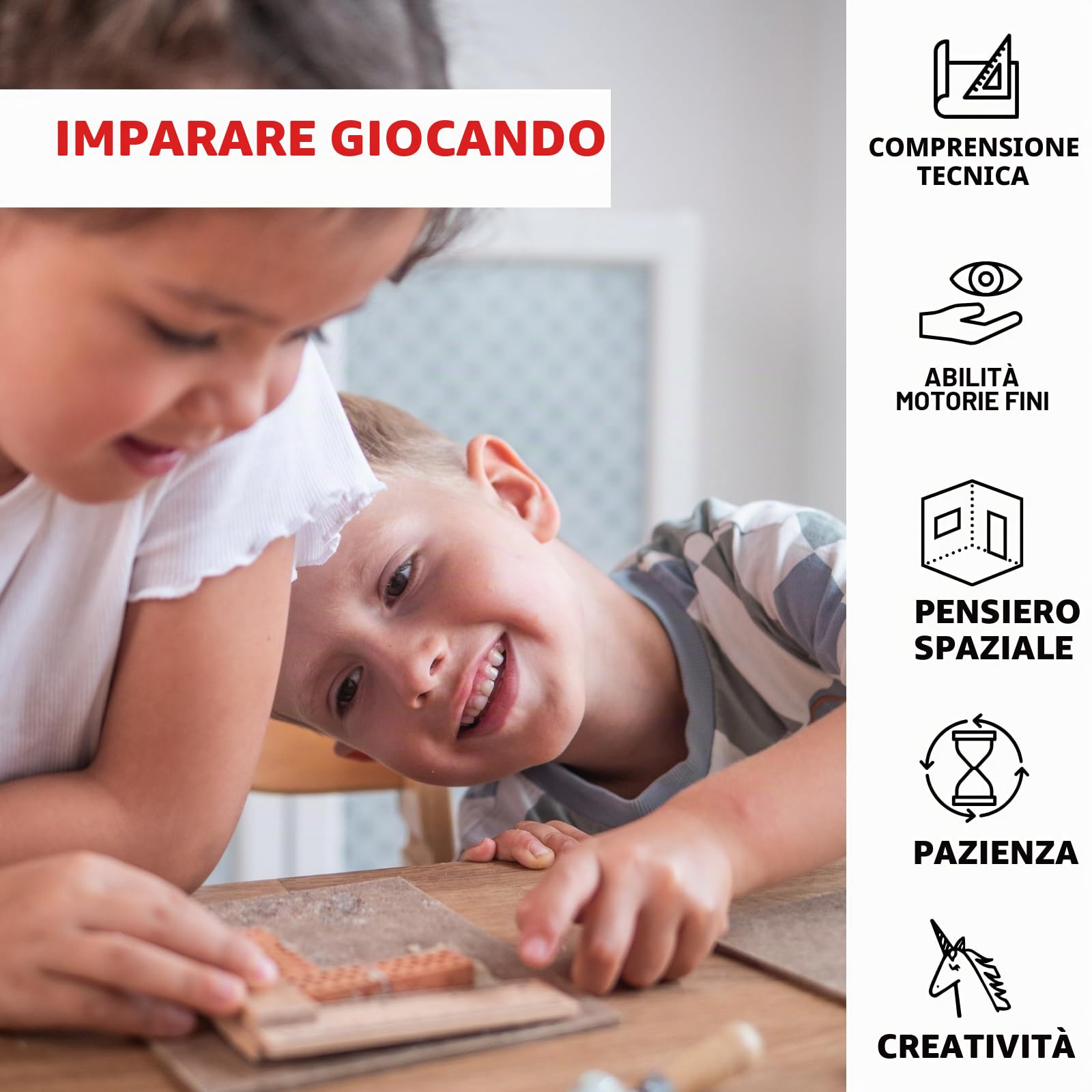 Teifoc Germany - Set di Costruzione Creativa TEI 650, Multicolore, 145 Pezzi, Età 6-12 Anni