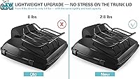 Vista 4 de Tour Trunk - Portaequipajes superior para maletero, estante para maletero de motocicleta, compatible con Harley Touring Street Glide Electra Glide