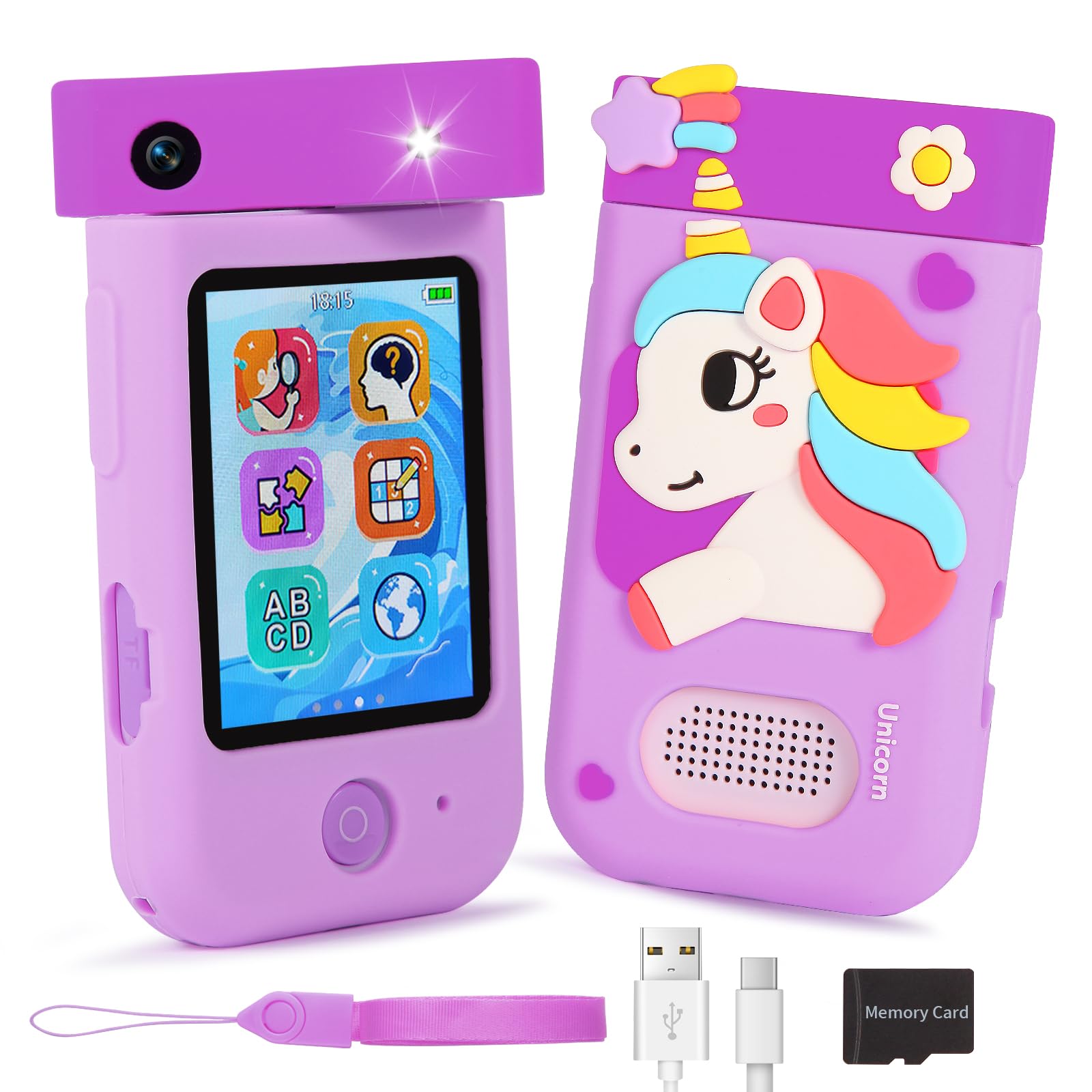 ARNSSIEN Kids Camera, Kids Phone，2.8" Touchscreen, 180° Swivel Lens