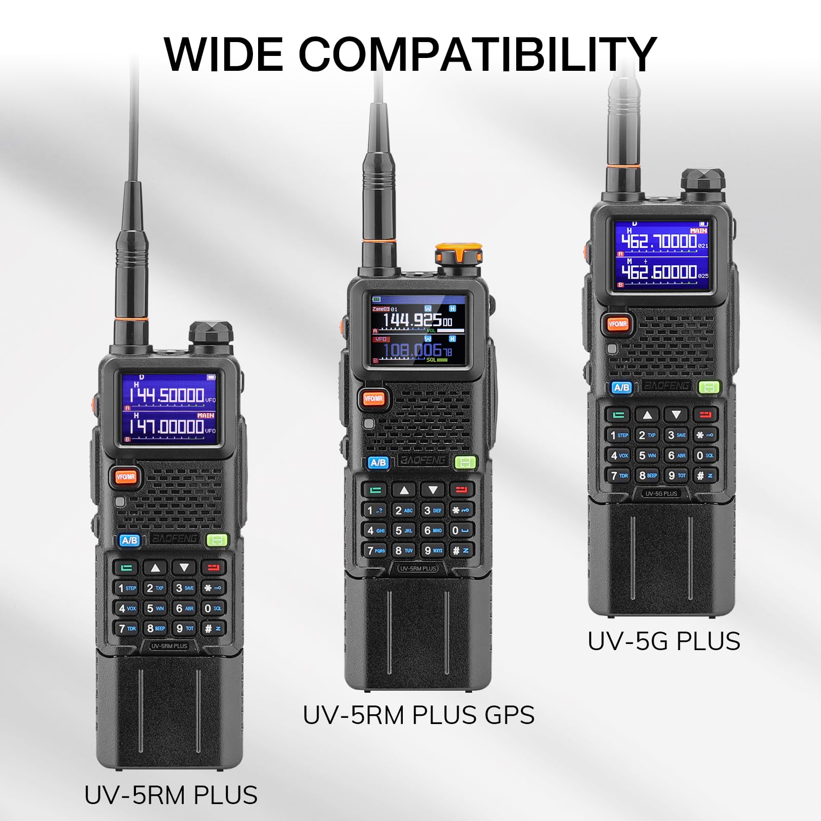 BAOFENG BL-5RH Plus akumulator, 5200 mAh, złącze ładowania typu C, kompatybilny z serią UV-5RM, K5PLUS radio dwukierunkowe