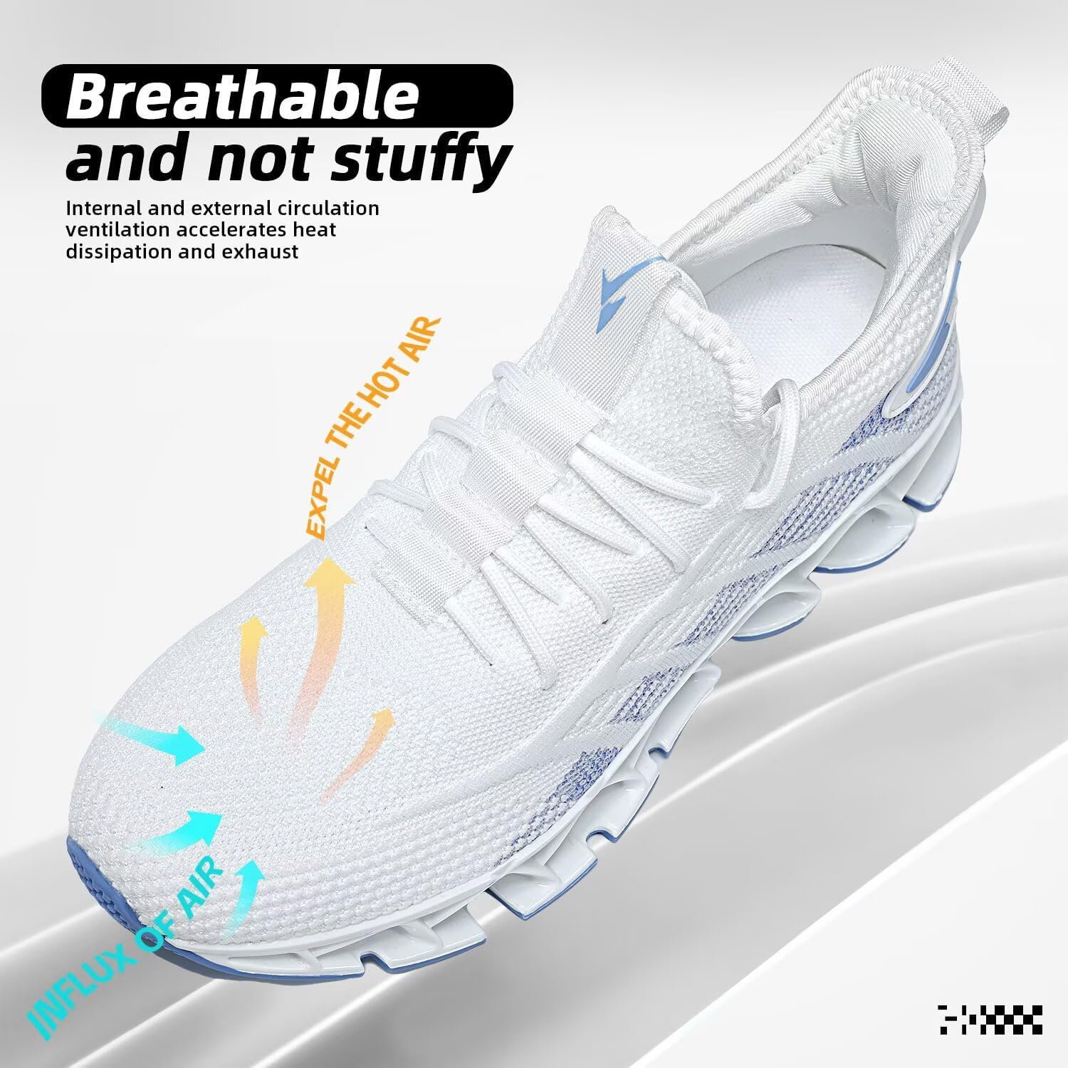 Men's Breathable Walking Shoes Non Slip Casual Sport Tennis Running Shoes Athletic Gym Blade Fashion Sneakers - Image 6
