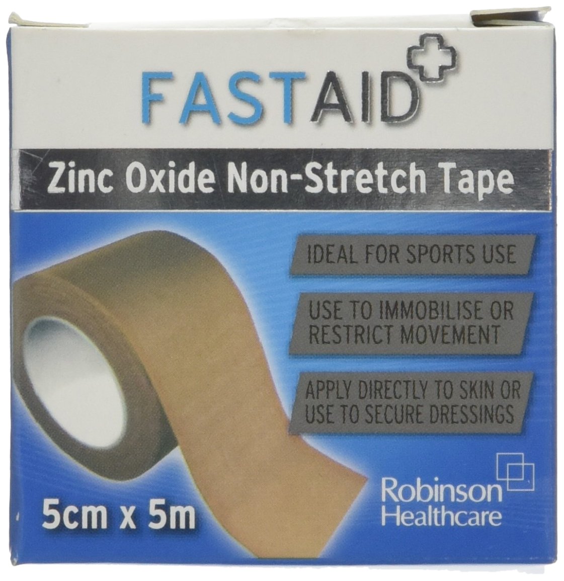 Fastaid 4484 Zinc Oxide NonStretch Tape 5cm x 5m Amazon.co.uk