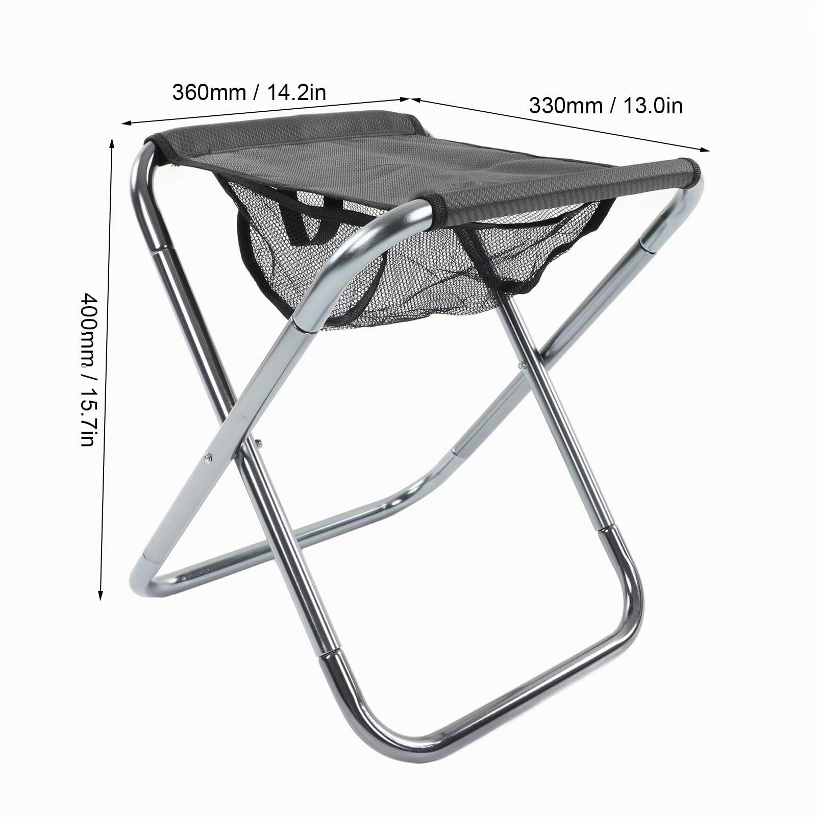 HEEPDD Campinghocker, 150 Kg Belastbar, Leichter Tragbarer Klapphocker für Outdoor-Reisen