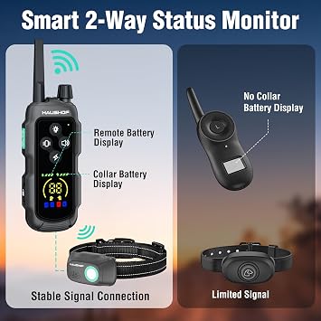 HAUSHOF Shock Collar for Dog, 4000 FT Dog Training Collar with Remote