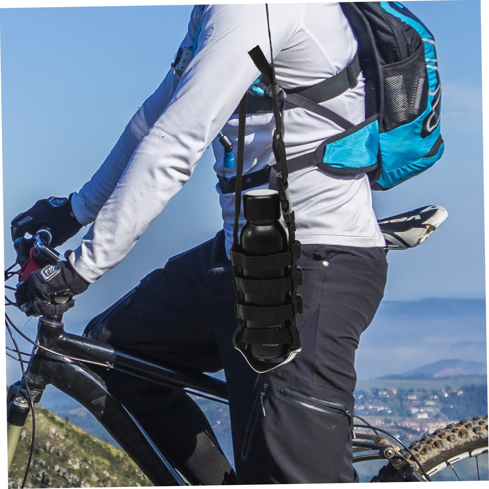 Sosoport 4stücke Wasserflaschen-trageband Mit Verstellbarem Schultergurt Für Outdoor-aktivitäten Wandern Radfahren Und Camping Kompatibel Mit Verschiedenen Flaschentypen