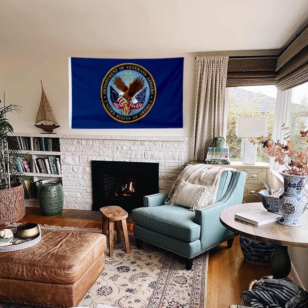 United States Department of Veteran Affair Flag Banner Outdoor Indoor Decoration Flag 3x5Feet Double Stitched Polyester with Brass Grommets - Image 3