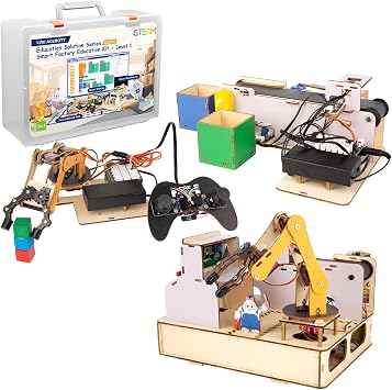 ACEBOTT IoT STEM Kit for Kids,Smart Factory Starter Kit for Arduino ESP32,3D Wooden Puzzles DIY Model Science Educational Set Building Toys for Adults Teens 10+