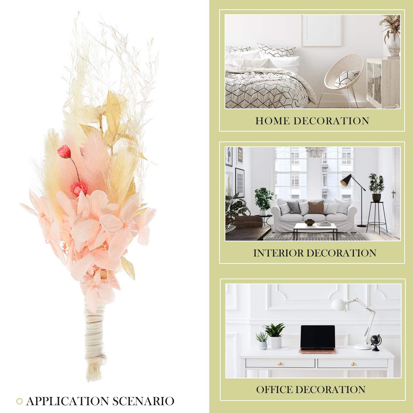 ABOOFAN Lot De 5 Mini Bouquets De Gypsophiles Séchés 6 Pièces pour Décorer Un Vase pour Une Fête De Mariage