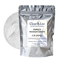 Vista 10 de ClearLee Piedra Pómez de Grado Cosmético - 100% Grano/Polvo Natural Puro - Excelente Para Exfoliación de la Piel en Jabones Caseros, Mascarillas