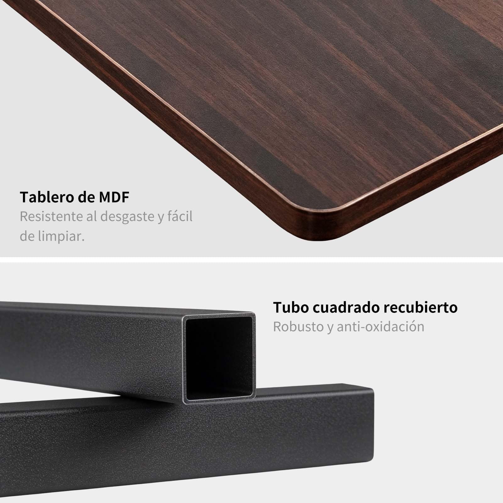 Mesita de Noche con Enchufe y USB, Mesa Auxiliar con Ruedas y Freno, giratoria 360° y Altura Ajustable, Gran almacenaje con cajón, Acabado Negro Nogal, Poste Reforzado, salón y Dormitorio