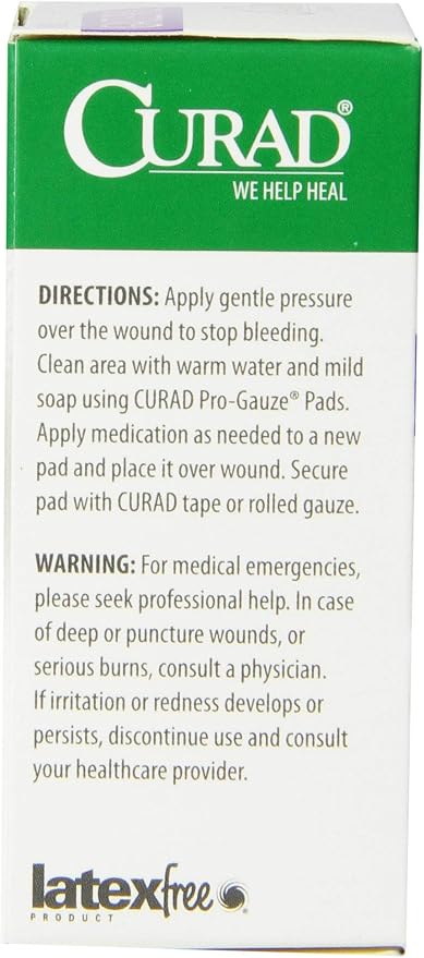 Cinta de papel para yeso CURAD Non-Woven Pro-Gauze, 2" x 2", paquete de 6 unidades miniatura 6