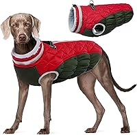 Vista 48 de FUAMEY - Abrigo para perro, tamaño mediano, color rosado, de piel sintética, impermeable, resistente al viento, reflectante, para clima frío