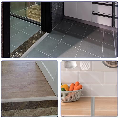 Miniatura 5 de 656 Ft Floor-Transition-Strip-Self-Adhesive Rubber Door Threshold Strip for Vinyl Flooring Edges 2 Wide Light Brown