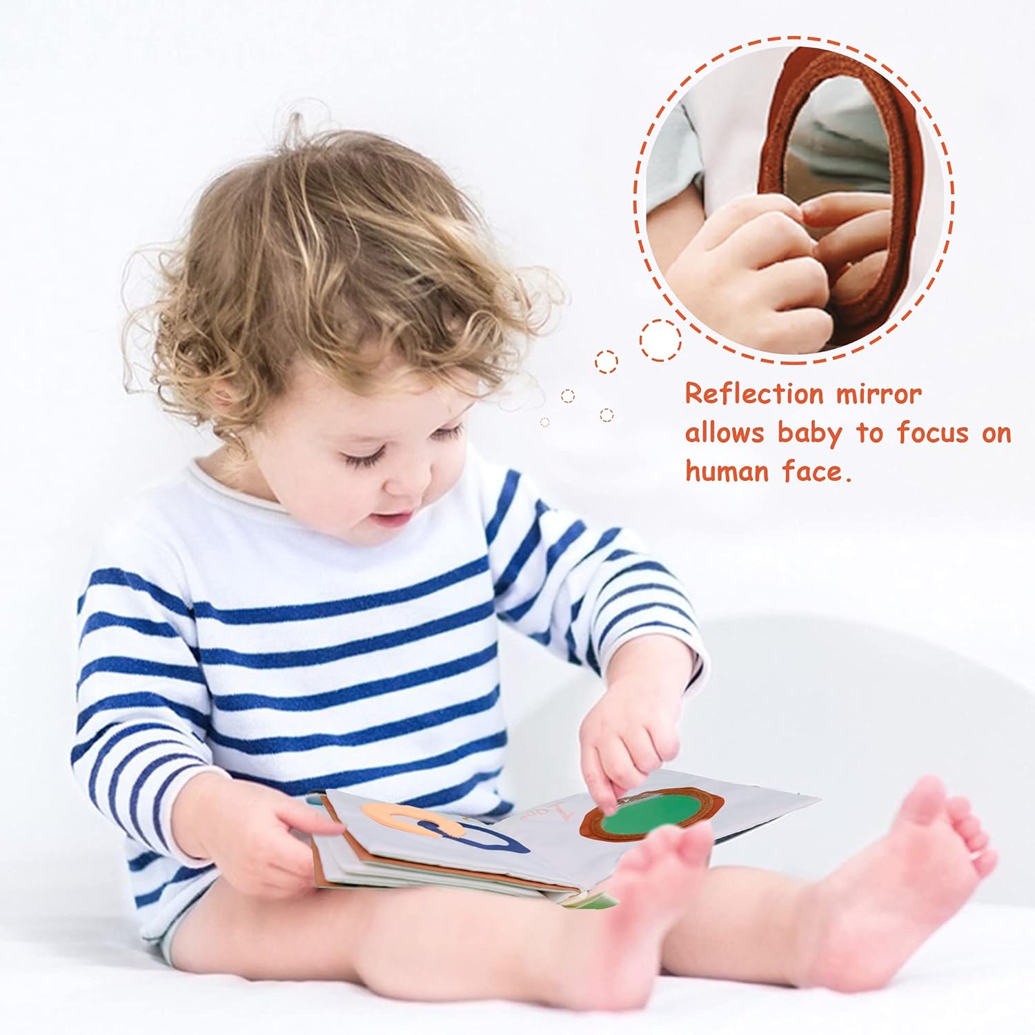 My First Soft Book, Nontoxic Fabric Baby Cloth Books Early Education Toys Activity Crinkle Cloth Book for Toddler, Infants and Kids Develop Motor Skills/Problem Solving (Numbers) : Baby