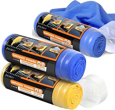 Save 10% on Car Drying Towel 3 Pack-26x17-Chamois Towel for Car-Super Absorbent-Spots/Streak/Scratch Free