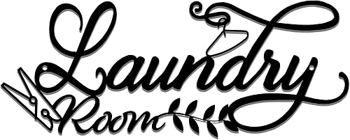 Dancenser Laundry Room Décor Vintage Metal Laundry Room Wall Decoration Laundry Sign Wall Art Backdrop Decoration Laundry Room Decor and Accessories