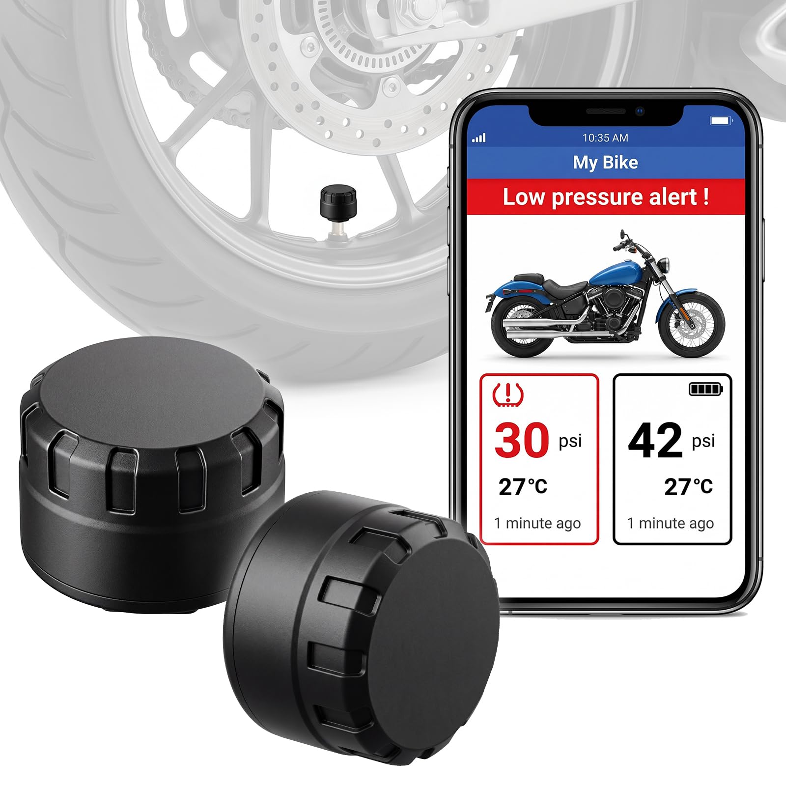 TPMS Reifendruck Kontrollsystem mit App Bluetooth Reifendruckkontrollsystem