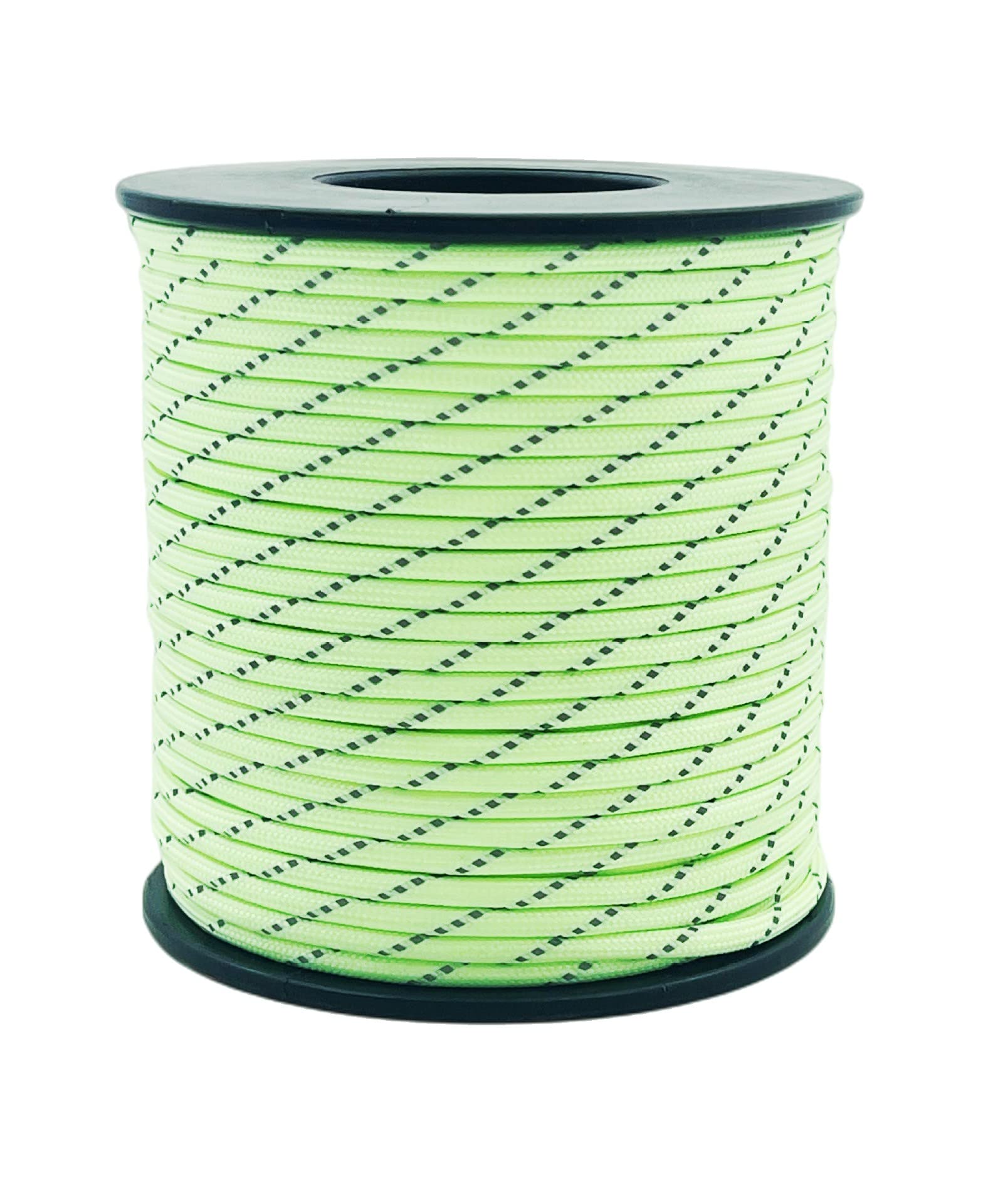 164FT Reflective Guyline Solid Braid Nylon Camping Rope 4mm Tent Accessory for Outdoor Travel,Hiking,Backpacking and Water Activities