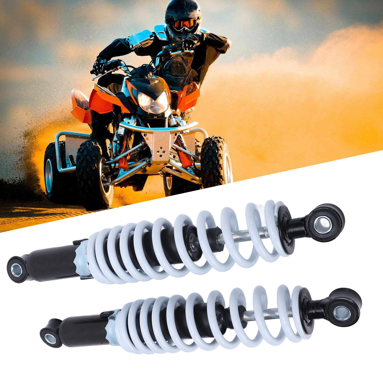 Amortiguador de Motocicleta de 300mm, Suspensión Trasera, Amortiguador Ajustable para Mini Moto de Cross, Scooter, Carrito de Bolsillo, 2 uds.